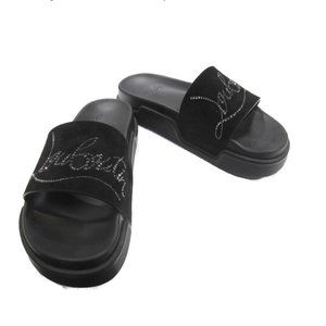 Christian Louboutin Navy Pool Strass sandal 42 NWT